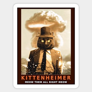 "KITTENHEIMER" Parody Design Magnet